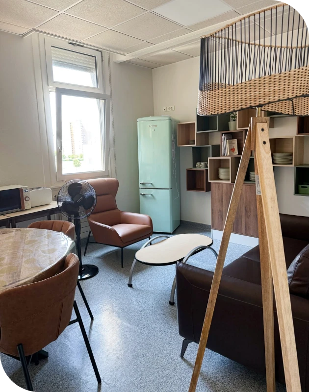 Coin détente de la salle des familles de gastro-entérologie